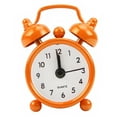 thumbnail image 3 of opvise Classic Home Cute Battery Operated Analog Mini Round Bedside Desk Alarm Clock Orange, 3 of 8