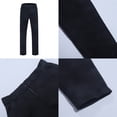thumbnail image 4 of Men's Casual Pants Men's Autumn And Winter Slacks Tracksuit Pants With Pocket Stylish Jeans Cropped Black 33, 4 of 9