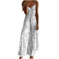 thumbnail image 2 of Titcea Summer Dresses for Women 2026 Floral Printed Sleeveless V Neck Sexy Sling Maxi Dresses Hawaiian Beach Holiday Casual Sundresses, Gifts for Mom/Her, 2 of 5