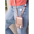 thumbnail image 4 of Smartish iPhone 12 Pro Max Crossbody Case - Dancing Queen [Purse/Clutch with Detachable Strap & Card Holder] - Rosé All Day, 4 of 6