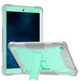 thumbnail image 3 of iPad 9.7 6th Gen Case, iPad 9.7 5th Gen Case, Allytech Hybrid PC TPU Shockproof Anti-scratch Kickstand Impact Resistant Back Cover Case for Apple iPad 9.7-inch 2018/2017, Gray/Green, 3 of 9