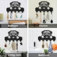 thumbnail image 6 of Pug Dog Coat Rack Wall Mount Dog Pet Key Holder for Wall 11.8×7.9inch Animal Wooden Wall Hook Rustic Decorative Dog Hook 5 Alloy Hooks for Gift Dog Leash Entryway Living Room Farmhouse, 6 of 9