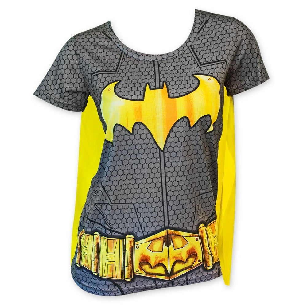 Batgirl Batman Sublimated Women's Caped Costume TShirtSmall