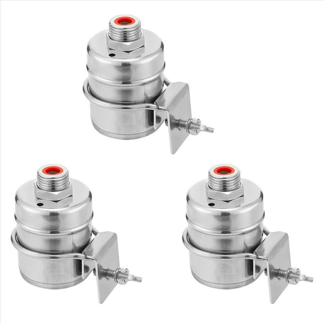 3X Válvula de Flotador Válvula de Llenado Totalmente Automática de 1/2 Pulgada Mini Válvula de Flotador de Control de de Agua para Tanques de Agua (Lado Estrecho)