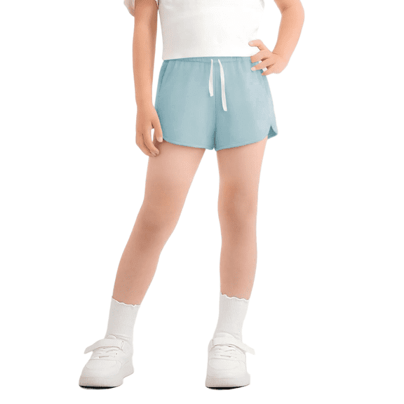 Ruyang Little Boys Girls Athletic Shorts with Pockets Toddler Soccer Running Active Do𝐥phin Shorts Kids Summer Solid Cotton Bottoms