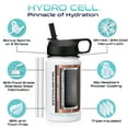thumbnail image 2 of 14oz (Fluid Ounces) Wide Mouth Hydro Cell Stainless Steel Water Bottle White, 2 of 3