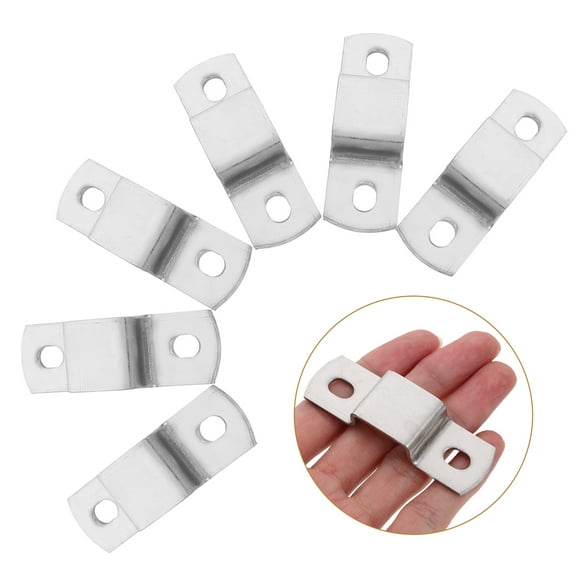 FOMIYES Hemoton 12pcs Square Tube Clamp Bracket Pipe Support Base Hanger Replacements
