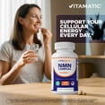thumbnail image 6 of Vitamatic NMN Complex 1000 mg Per Serving – Resveratrol, CoQ10, TMG – 120 Vegetable Capsules – Non-GMO, Gluten Free, 6 of 11