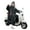 Black-M, variant on Single Layer Waterproof Motorcycle Rainwear Raincoat Quick Dry Breathable Armpit Vents Included For Adults