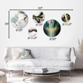 thumbnail image 4 of Designart "Gold and Alabaster Geode Marble I" Abstract Marble Metal Wall Art Set of 5 Piece, 4 of 5