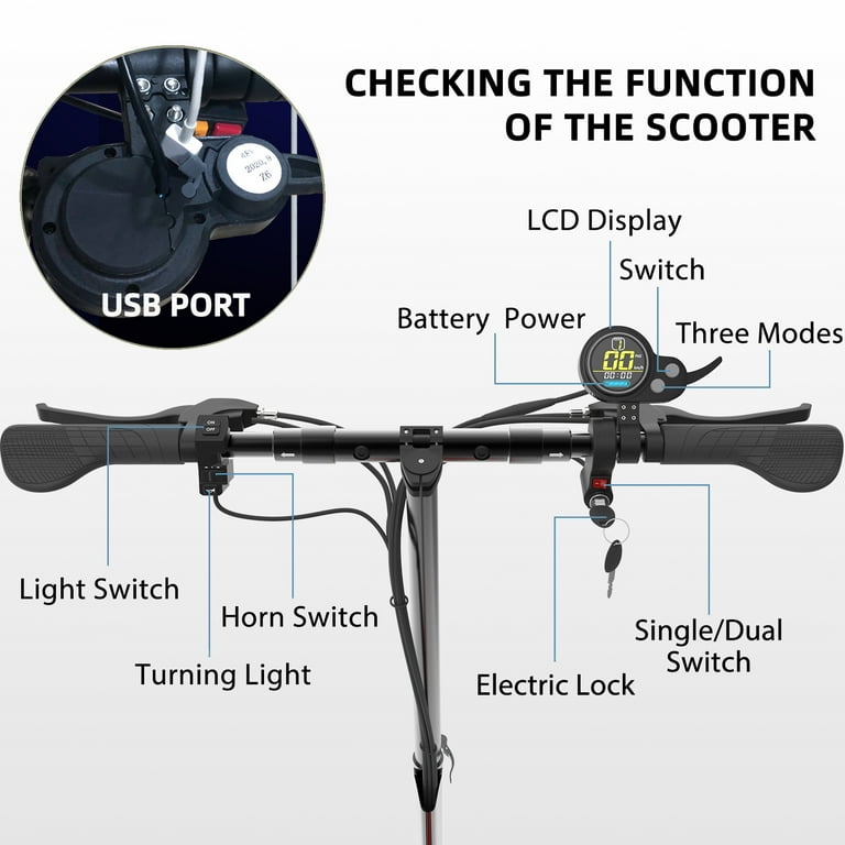 Fast 40mph Electric Scooter, GPS, 35 Miles Range