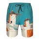 thumbnail image 3 of Balery Colorful Greek Windmills Traje de Baño Estilo Hawaiano para Hombre, Shorts de Secado Rápido con Bolsillos-XX-Large, 3 of 6