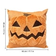 thumbnail image 3 of 2026 Halloween Pillow Covers 18x18 Inch Soft Plush Faux Wool Textured Throw Pillow Covers Cute 3D Decorative Cushion Cases for Couch Sofa Bedroom Home Decor, 3 of 9