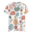 thumbnail image 4 of Outfmvch Chemises de Pâques pour Femmes, Chandails en Molleton à Col Rond pour Femmes, Chemises à Manches Courtes pour Femmes, Hauts de Sortie pour Femmes, Haut à Manches Courtes Col Rond Œuf de Pâques Lapin de Pâques, T-Shirts Graphiques pour Femmes Blanc TG, 4 of 4