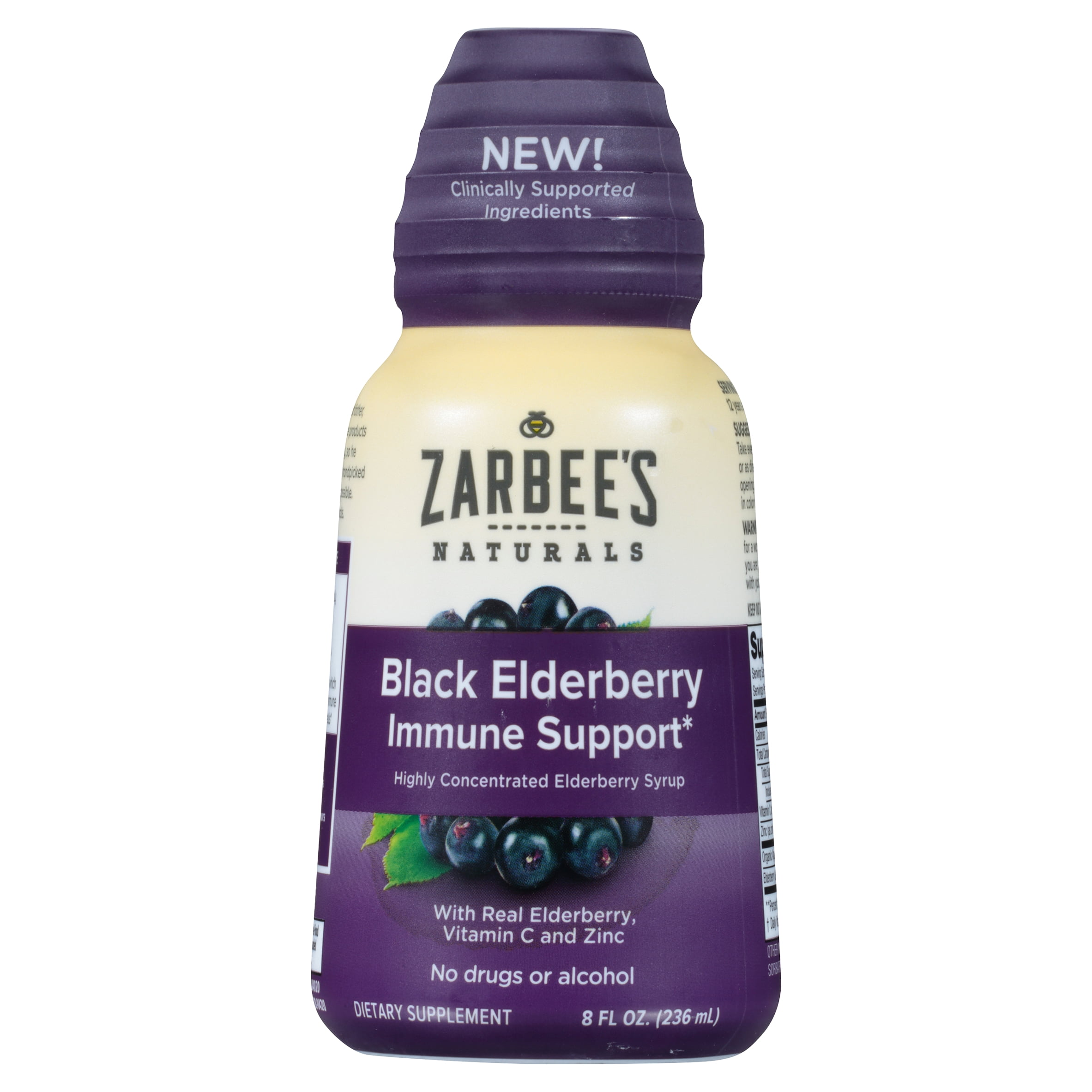 Zarbee's Naturals Black Elderberry Immune Support Dietary Supplement, 8