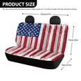 thumbnail image 4 of FUIALDOLG 4th of July Car Back Seat Covers Featuring Distressed American Flag, 2 Pieces Non Slip Waterproof Seat Protectors for Suv Truck Van, 4 of 4