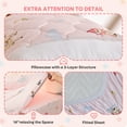 thumbnail image 6 of Bestier Twin Comforter Set - All in one Zipper 4-Piece Bedding with Sorona Eco Fiber Fill, OEKO-TEX Certified, Machine Washable, Pink, 6 of 12