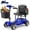 Blue-30Miles, variant on FLYCITY Lightweight Mobility Scooter for Seniors, Foldable Portable Motorized Scooters with Removable Lithium Battery for 20 Miles Travel, 330lb Capacity, Red