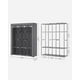 thumbnail image 5 of Organizador de armario portátil SONGMICS de 130 x 45 x 167 cm, color gris, 5 of 9