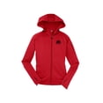 thumbnail image 1 of Gravity Outdoor Co. Veste à Capuche en Polaire pour Femmes - Logo Noir - Rouge Vif - 2TG, 1 of 1