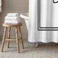 thumbnail image 3 of Creative Products Classic White Monogrammed Shower Curtain - R, 3 of 7