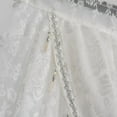 thumbnail image 4 of XmhyTop-A White Window Valance 150x105cm, 1 Piece Bead Tassels Floral Semi Sheer Rod Pocket Valance Curtains, Decorative Lace Valance for Home, 4 of 5