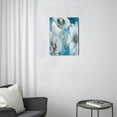 thumbnail image 3 of Bathroom & Bedroom Elegance Vintage Gray Abstract Flower Canvas Art, Navy Blue Floral Wall Decor, 12x16 inches, 3 of 7