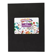Colorations Black Foam Sheets - 10 Pack