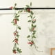 thumbnail image 5 of Guirnalda navideña de frutos rojos con piñas, guirnalda de frutos artificiales, adornos navideños para chimeneas de interior y exterior, vacaciones de invierno, decoración navideña para el, 5 of 5
