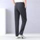 thumbnail image 4 of Pantalones de chándal de seda hielo para hombre - Pantalones deportivos holgados con bolsillos - Tejido de poliéster, cintura elástica, cintura alta, adecuados para el gimnasio y el uso diario, 4 of 4