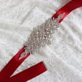 thumbnail image 4 of Wedding Ribbons Bridal Belt Dress waistband Handmade Prom Crystal Sashes Evening Party Handmade Rhinestones Waistband, 4 of 7