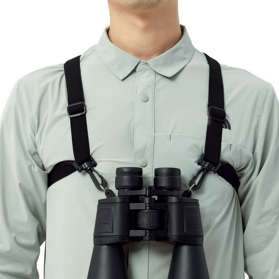 NICEXMAS Camera Compatible Binocular Harness Strap Black Nylon 1Pack