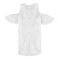 thumbnail image 2 of Blusa de punto quemado bar III transparente para mujer blanco mediano, 2 of 2