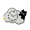 thumbnail image 3 of Lindo reloj de pared de gato, adorable reloj analógico, moderno, creativo, colgante decorativo para 30 cm, 3 of 7