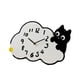 thumbnail image 3 of Reloj de pared con diseño de gato, moderno, acrílico, creativo, silencioso, adorable y decorativo. 20 cm, 3 of 5