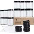 thumbnail image 1 of Frascos para Almacenamiento de Alimentos AOZITA Paquete de 12 de 240 ml de Vidrio con Tapas, 1 of 8