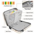 thumbnail image 4 of Haosy Accordion File Organizer Zipper Binder 500 Sheet 6-Tab Expanding File Folder Multi-Pocket 1.2 Inch 3 Ring Cartoon Zebras and Leaf, 4 of 7