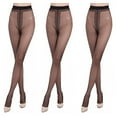thumbnail image 4 of US 3~6 Pairs Sheer Tights Silky Stockings Ultra Thin Glossy High Waist Pantyhose, 4 of 5