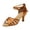 Brown, variant on Summer Sandals For Women Indoor And Outdoor Wide Women Fashion Dancing Rumba Waltz Prom Ballroom Latin Dance Sandals Shoes