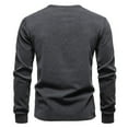 thumbnail image 4 of VJATTWR Men's Long Sleeve Pocket T-Shirt, Classic Casual Style, Ribbed Crewneck, Durable Hem S, 4 of 4