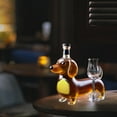 thumbnail image 5 of Fufafayo under $5 Whisky Bottle, Whisky Bottle, Dachshund Shaped Glass Liquor Bottle, High Borosilicate Glass Brewing Bottle, Craft Decorative Bottle for Home Bar, Shelf Decor, and Men's Gifts, 5 of 6