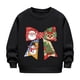 thumbnail image 5 of Sudadera sin capucha para niños, con estampado navideño, cuello redondo, manga larga, forro polar, para niños de talla mediana a grande, blusa de poliéster para niños., 5 of 6