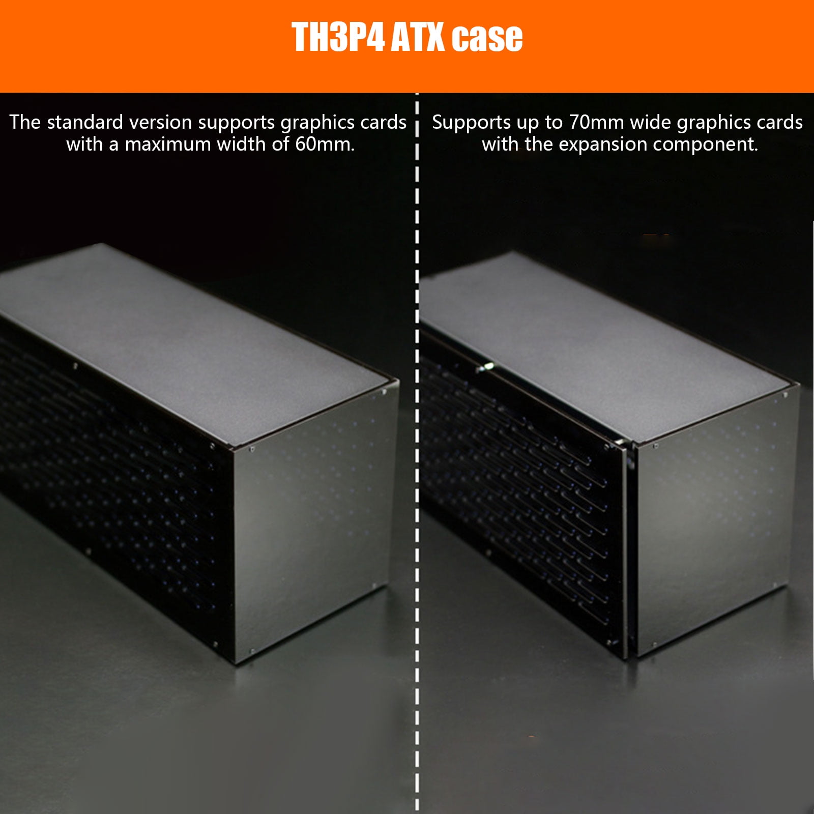 1Set TH3P4G3 Metal Housing Box Gaming GPU Expansion Case with Bracket Enhancing Graphics Capabilities