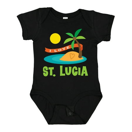 

Inktastic I Love St Lucia Gift Baby Boy or Baby Girl Bodysuit