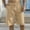 Khaki, variant on Xihbxyly Men Shorts Fashion Solid Color Drawstring Shorts with Pockets Leisure Loose Fit Comfort Waist Beach Shorts