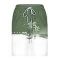 thumbnail image 6 of Thousandth Men's Swim Trunks with Compression Liner Casual Drawstring Quick Dry Shorts Classic Fit Tropical Beach Print Board Shorts Bathing Suits for Surfing, 6 of 8