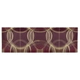thumbnail image 6 of Yayeee Kitchen Valance Rod Pocket 54" x 18" Living Room Window Curtain, Gold Abstract Pattern, 6 of 6