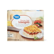 Great Value Frozen Mexican-Style Lasagna, Party Size, 84 oz