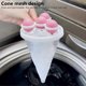 thumbnail image 4 of 3 PCS Portable Washing Machine Hair Remover Mesh Filter Cleaning Bags, Reusable Household Lint Filter Pet Cat Dog Hair Catcher, 4 of 5