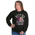 thumbnail image 3 of Breast Cancer Betty's Support Squad Women Crewneck Sweatshirt Brisco Brands M, 3 of 5